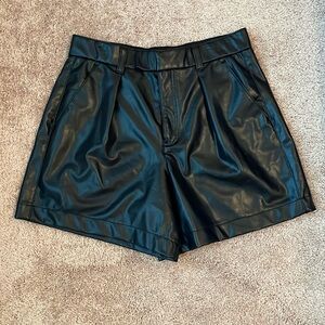 Abercrombie & Fitch Vegan Leather Shorts